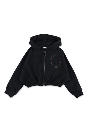 black cotton hoodie STELLA McCARTNEY KIDS | TV4C90Z0453930